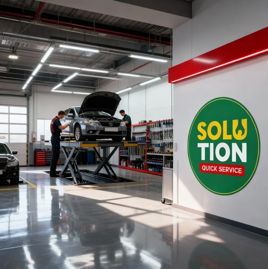 Solution Quick Service - Bengkel Mobil Modern & Servis Berkala Terpercaya