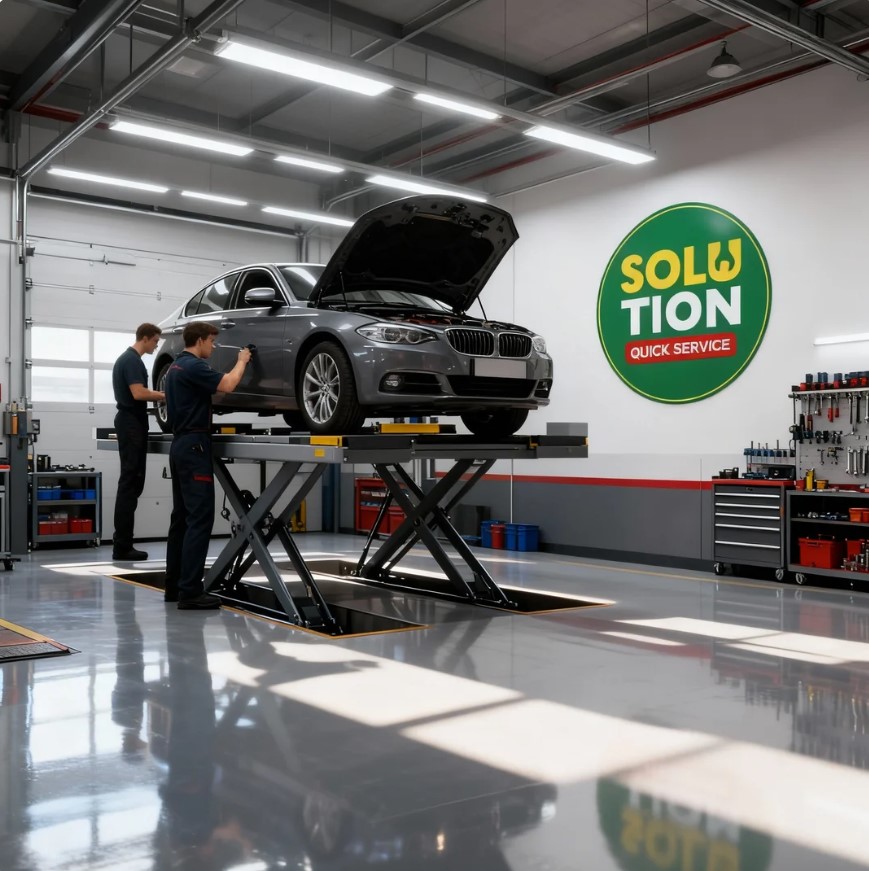 Solution Quick Service - Bengkel Mobil Modern & Servis Berkala Terpercaya