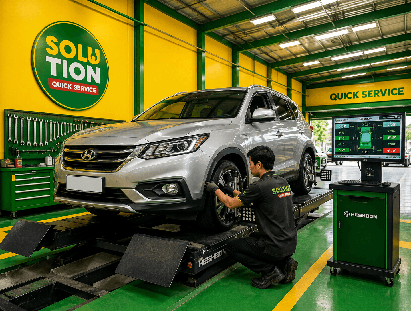 Solution Quick Service - Bengkel Mobil Modern & Servis Berkala Terpercaya